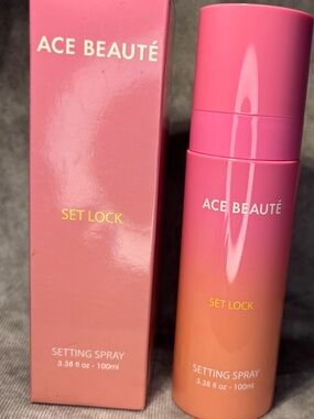 Ace Beauté Set Lock Setting Spray - Pink and Coral Gradient